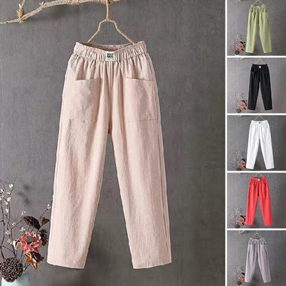 Juliana™ | Cotton And Linen Trousers