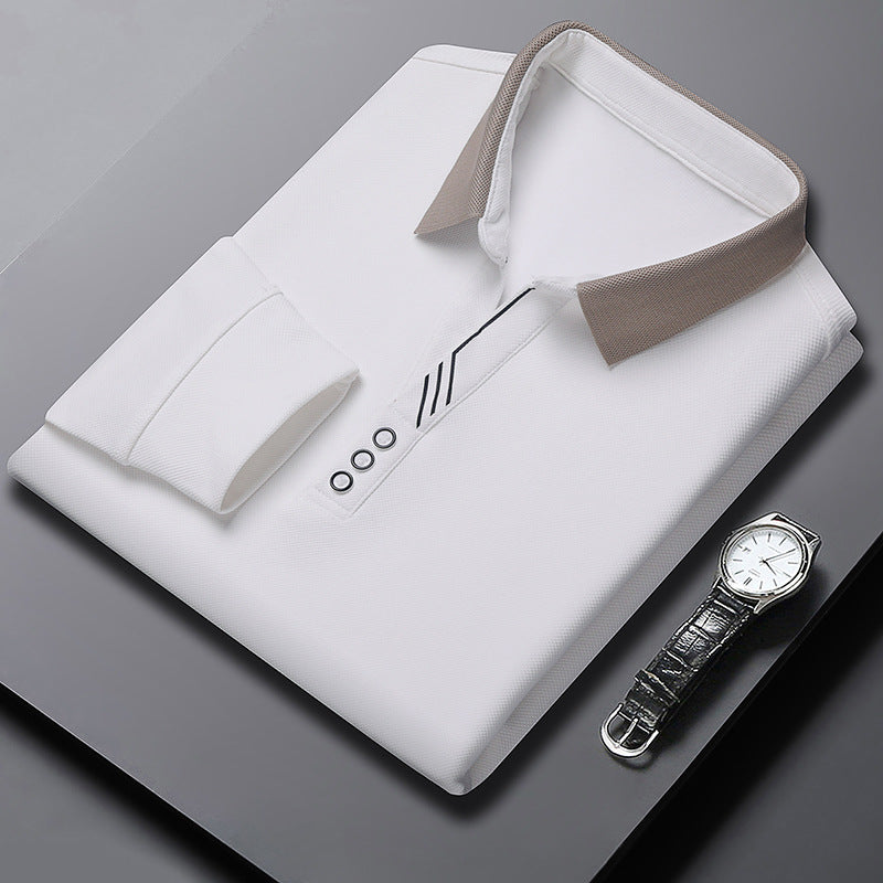 T-shirt à revers à manches longues pour hommes 🔥Achetez-en 2, livraison gratuite🔥