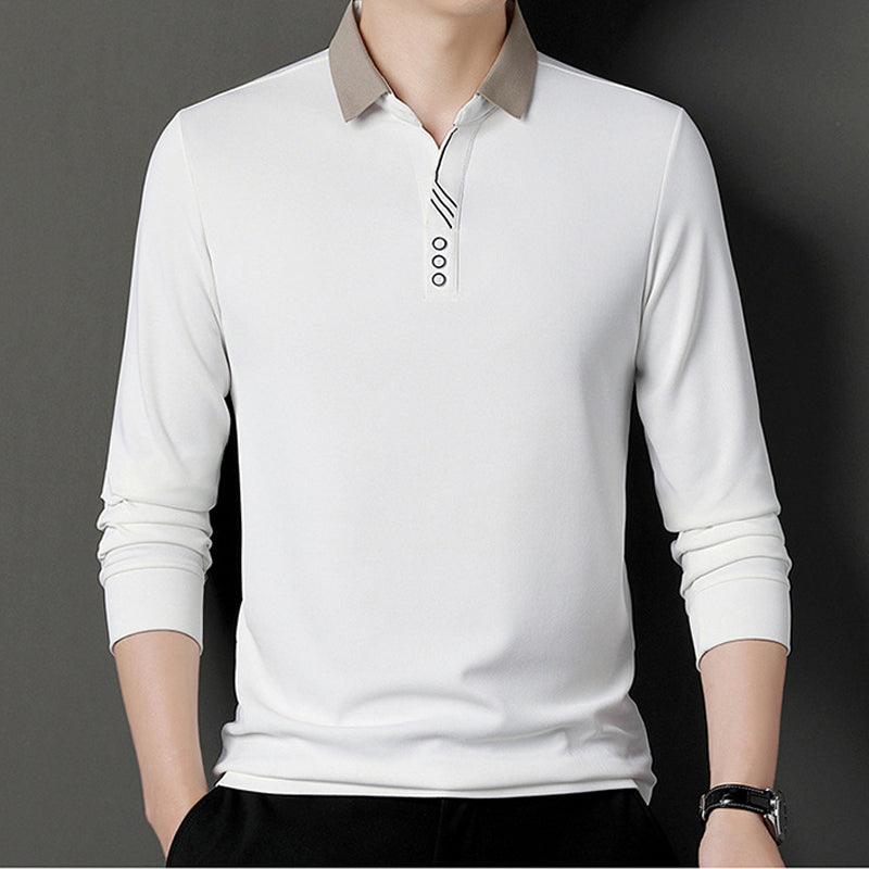 T-shirt à revers à manches longues pour hommes 🔥Achetez-en 2, livraison gratuite🔥