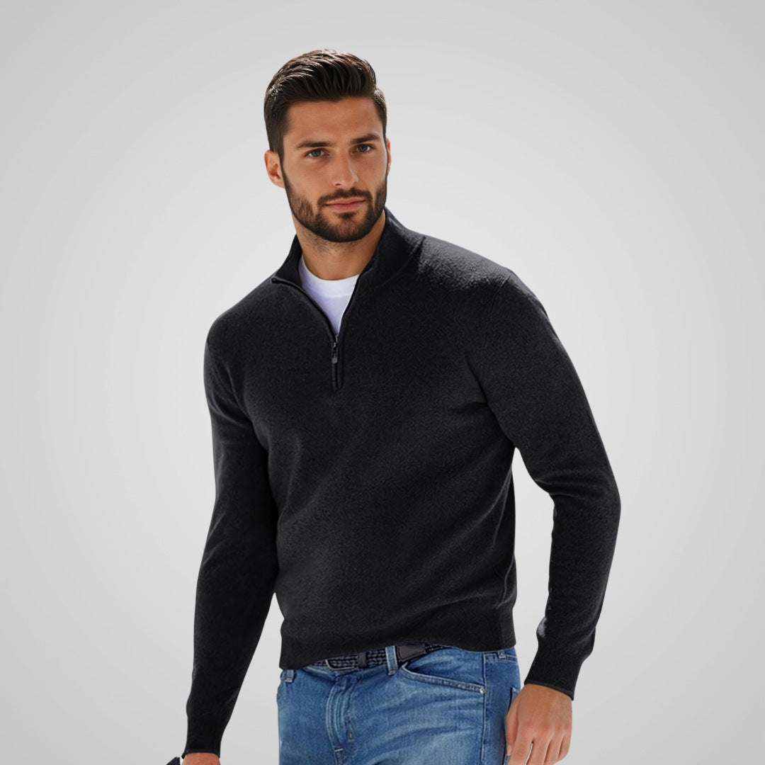 Finn™ | Stylish Men's Sweater with Zip Closure