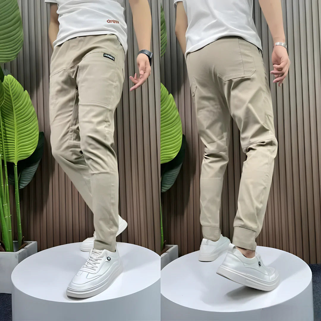 Ivo Skinny Cargo Trousers with Stretch | 1+1 FREE