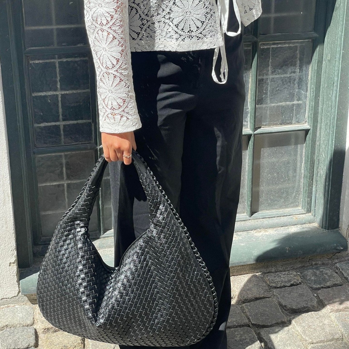 WeaveStyle™ | Trendy Braided Handbag