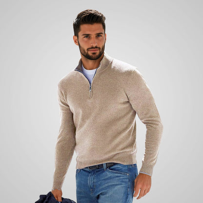 Finn™ | Stylish Men's Sweater with Zip Closure