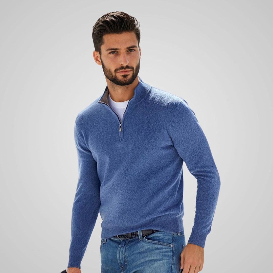 Finn™ | Stylish Men's Sweater with Zip Closure