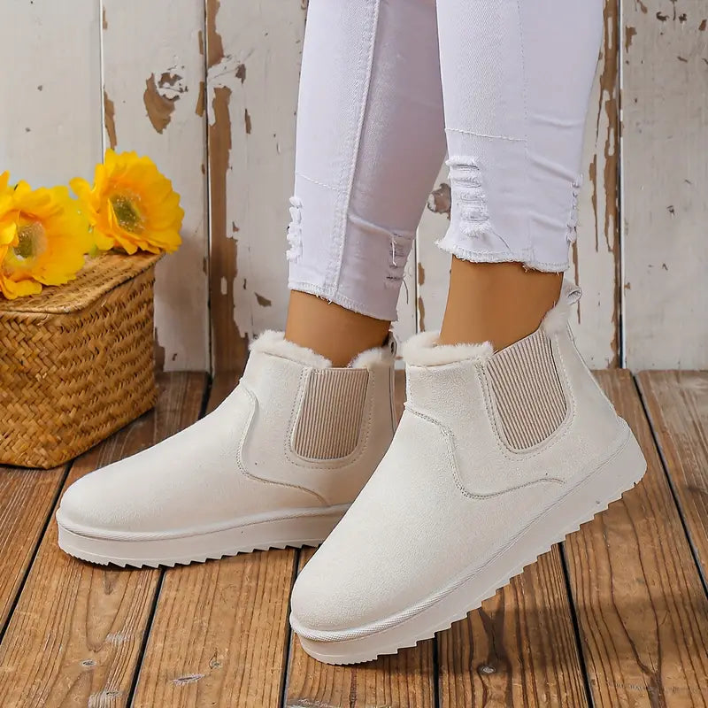 Willow™ | Fluffy Thermal Slip-on Snow Boots