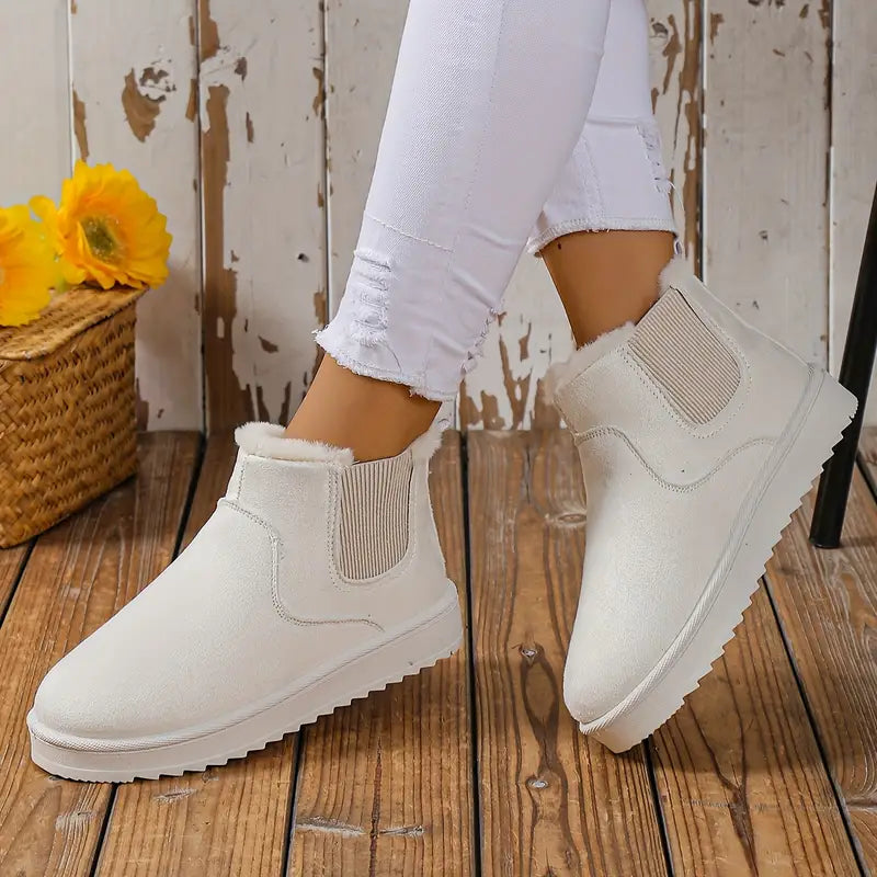 Willow™ | Fluffy Thermal Slip-on Snow Boots