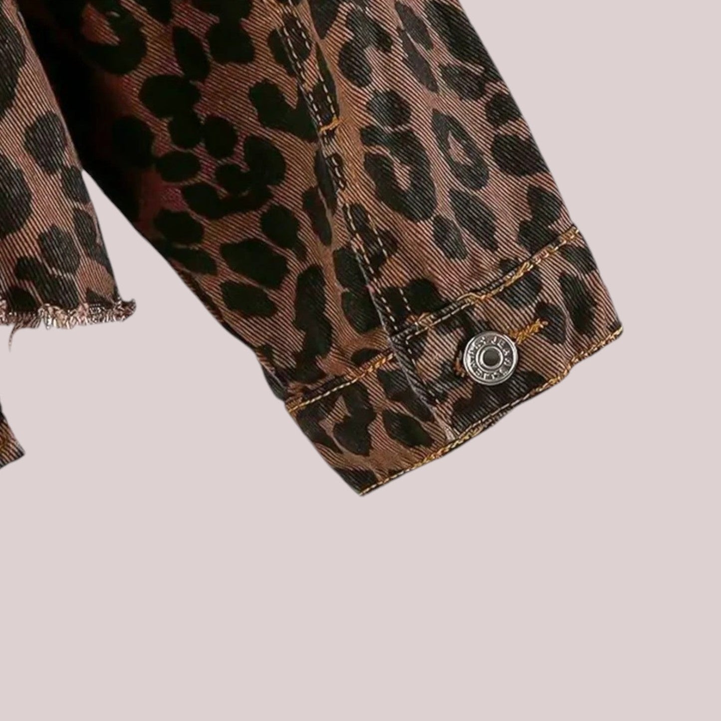 Grace™ | Leopard Print Denim Jacket