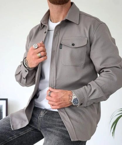 Harry™ | Shirt Jacket with Button Placket