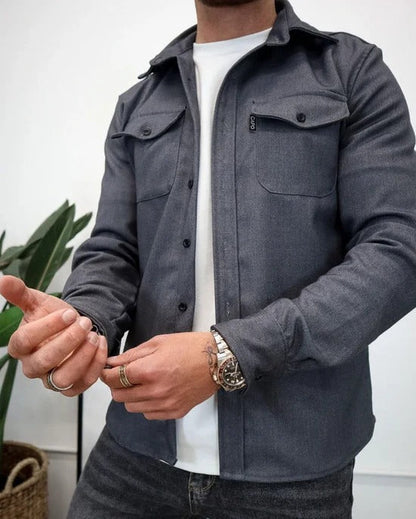 Harry™ | Shirt Jacket with Button Placket