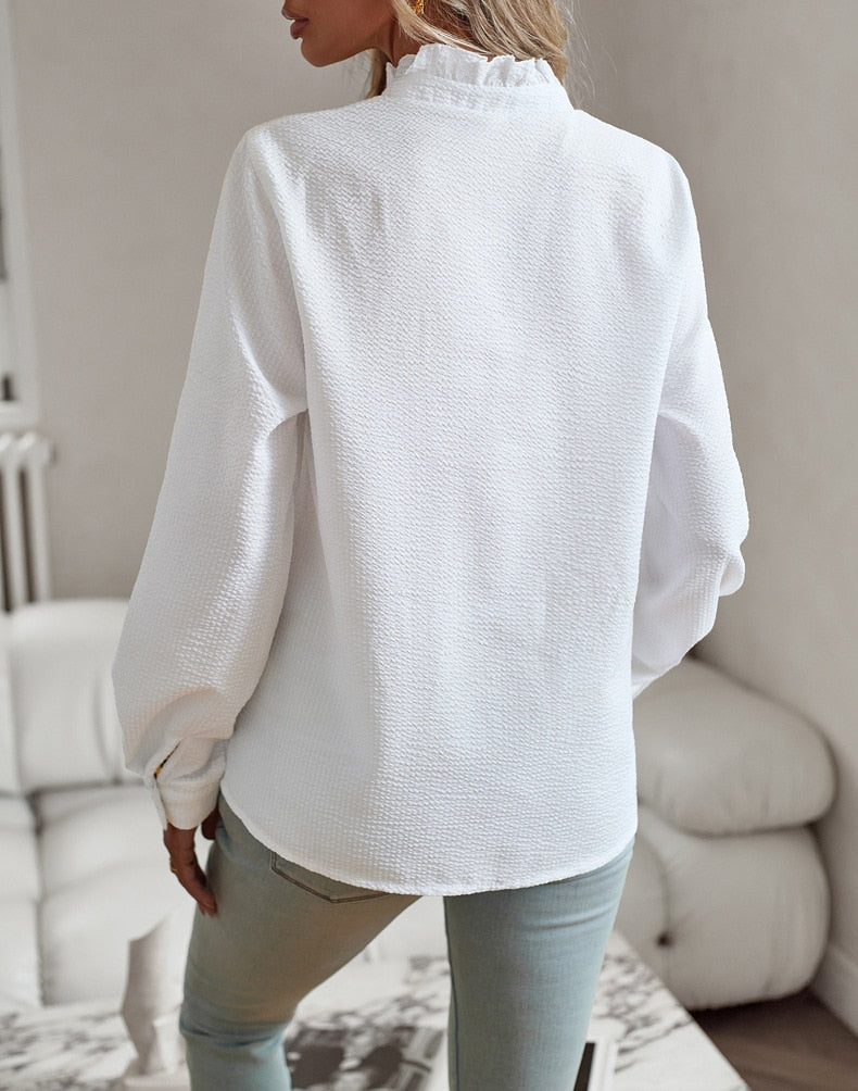 LENY™ | ELEGANT BLOUSE WITH RUCHES