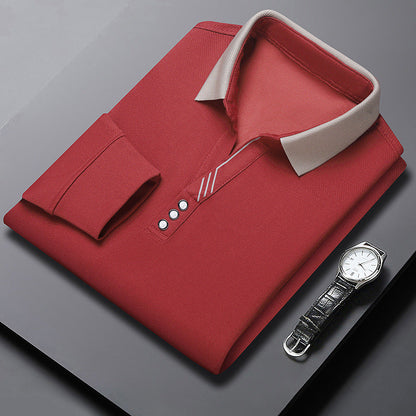 T-shirt à revers à manches longues pour hommes 🔥Achetez-en 2, livraison gratuite🔥