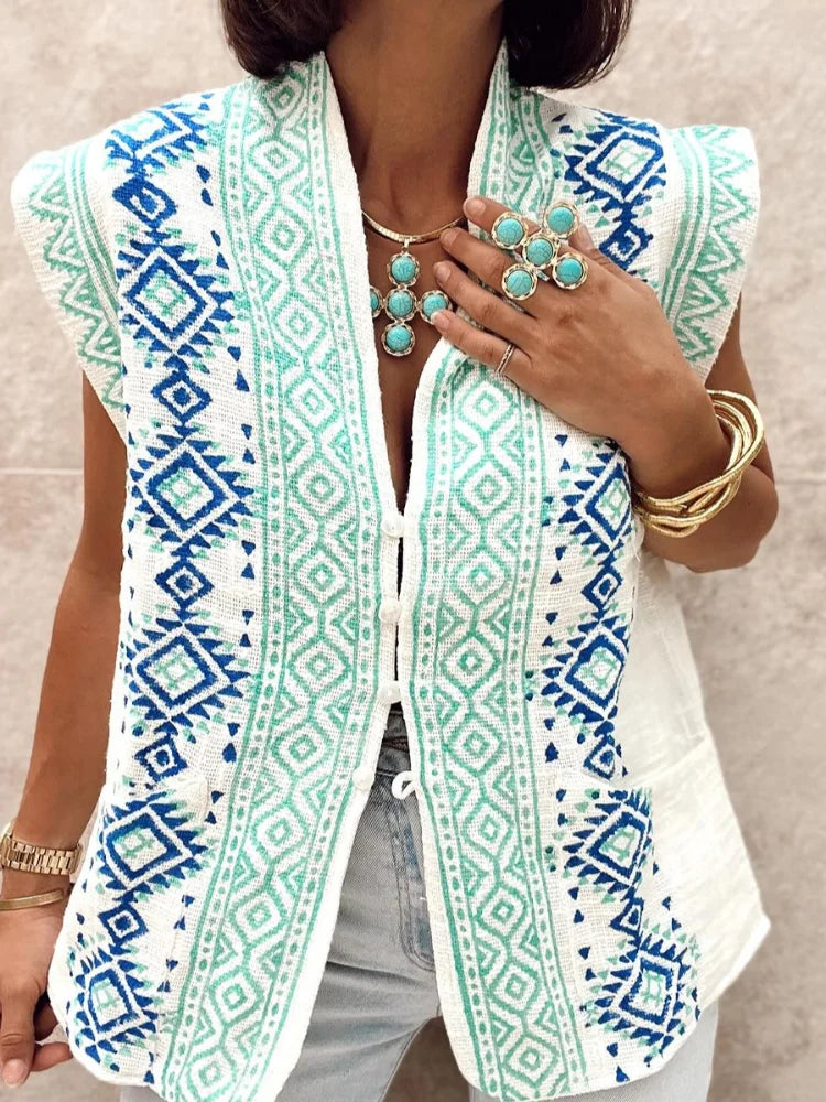 Nina™ - Vintage Sleeveless vest