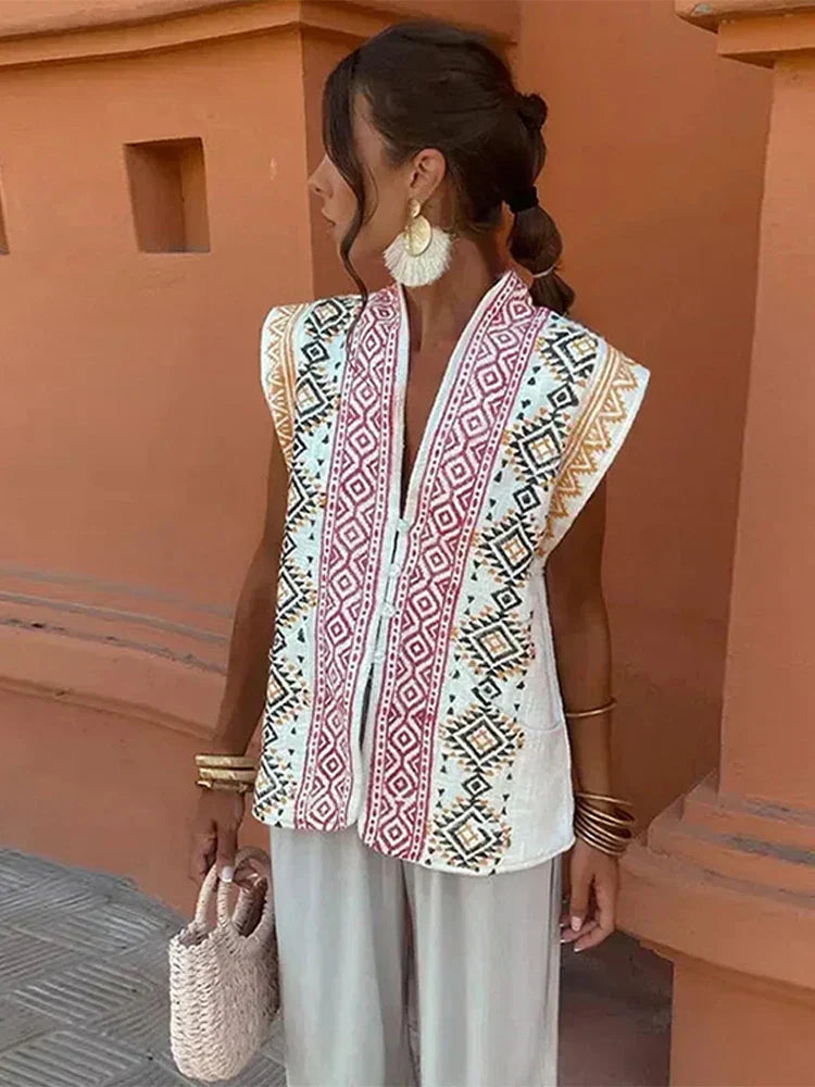 Nina™ - Vintage Sleeveless vest