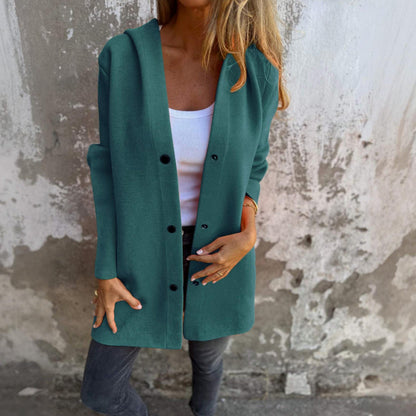 Harriet™ | Cardigan with Buttons and hood