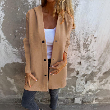 Harriet™ | Cardigan with Buttons and hood