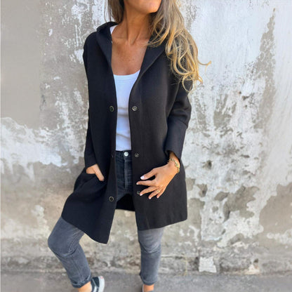 Harriet™ | Cardigan with Buttons and hood