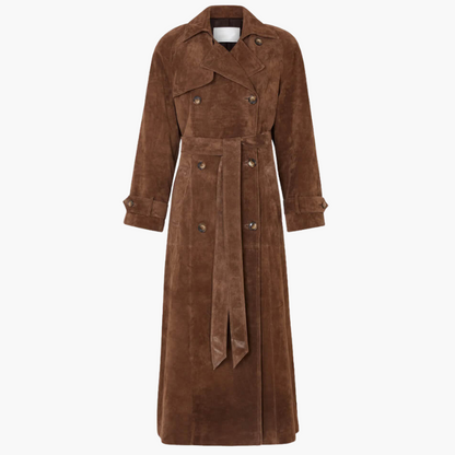 Olive™ | Suede Trench Coat