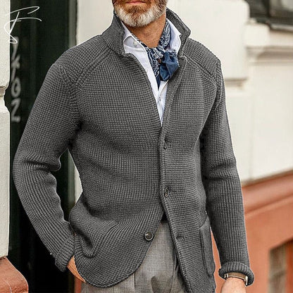 Riley™ | Men's Timeless Textured Knit Jacket