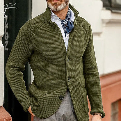 Riley™ | Men's Timeless Textured Knit Jacket
