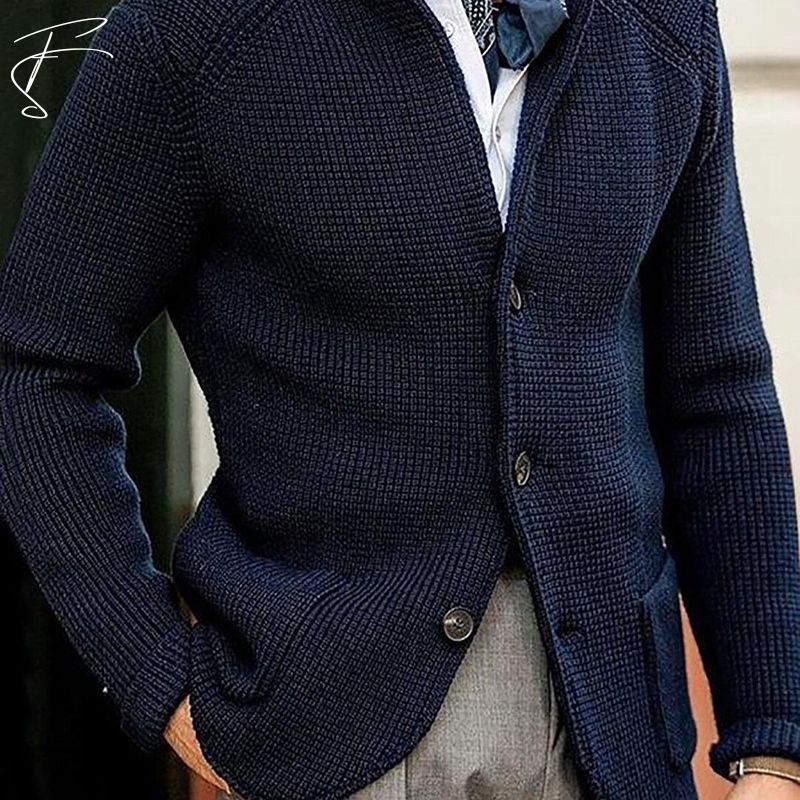 Riley™ | Men's Timeless Textured Knit Jacket