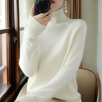Delilah™ | Women's Solid Turtleneck Knit Sweater