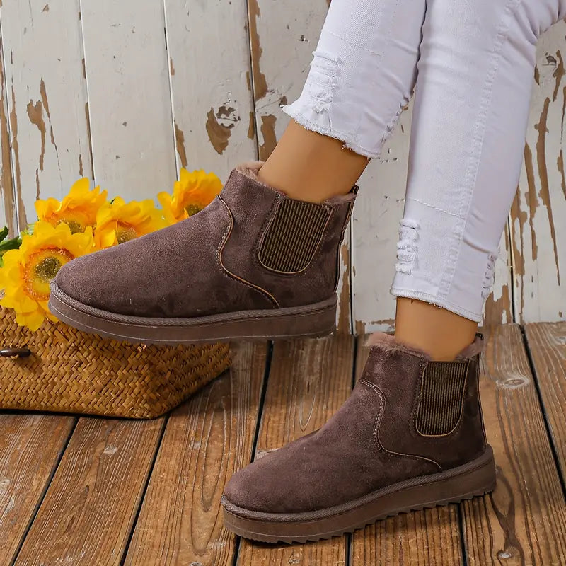 Willow™ | Fluffy Thermal Slip-on Snow Boots