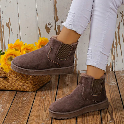 Willow™ | Fluffy Thermal Slip-on Snow Boots