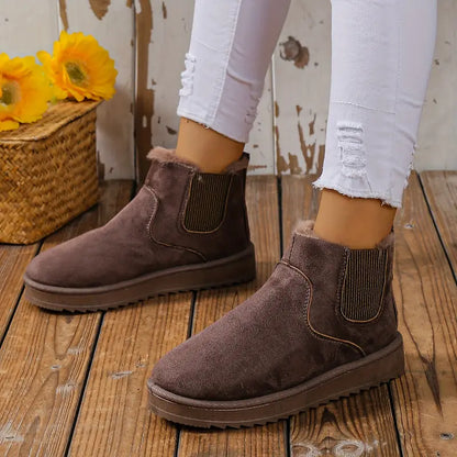 Willow™ | Fluffy Thermal Slip-on Snow Boots
