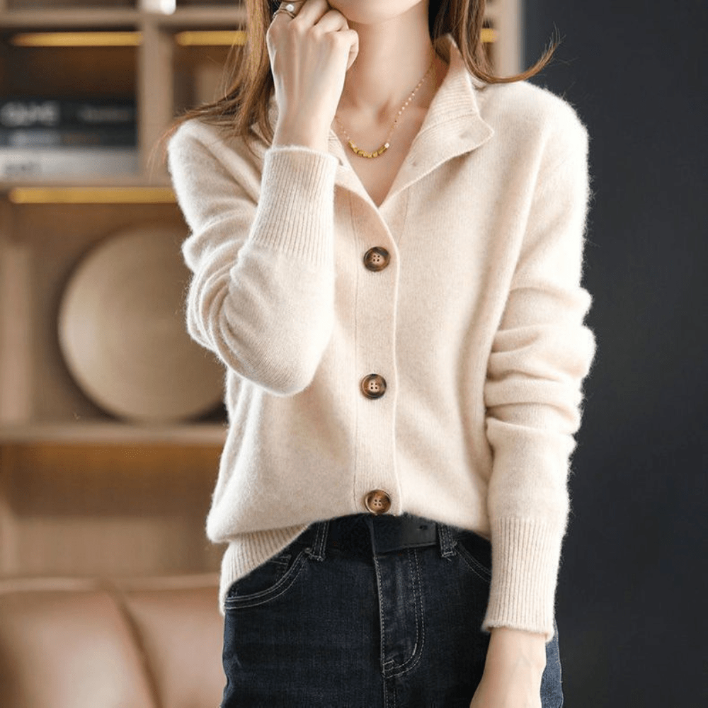 Ellie™ | Cashmere Knitted Cardigan