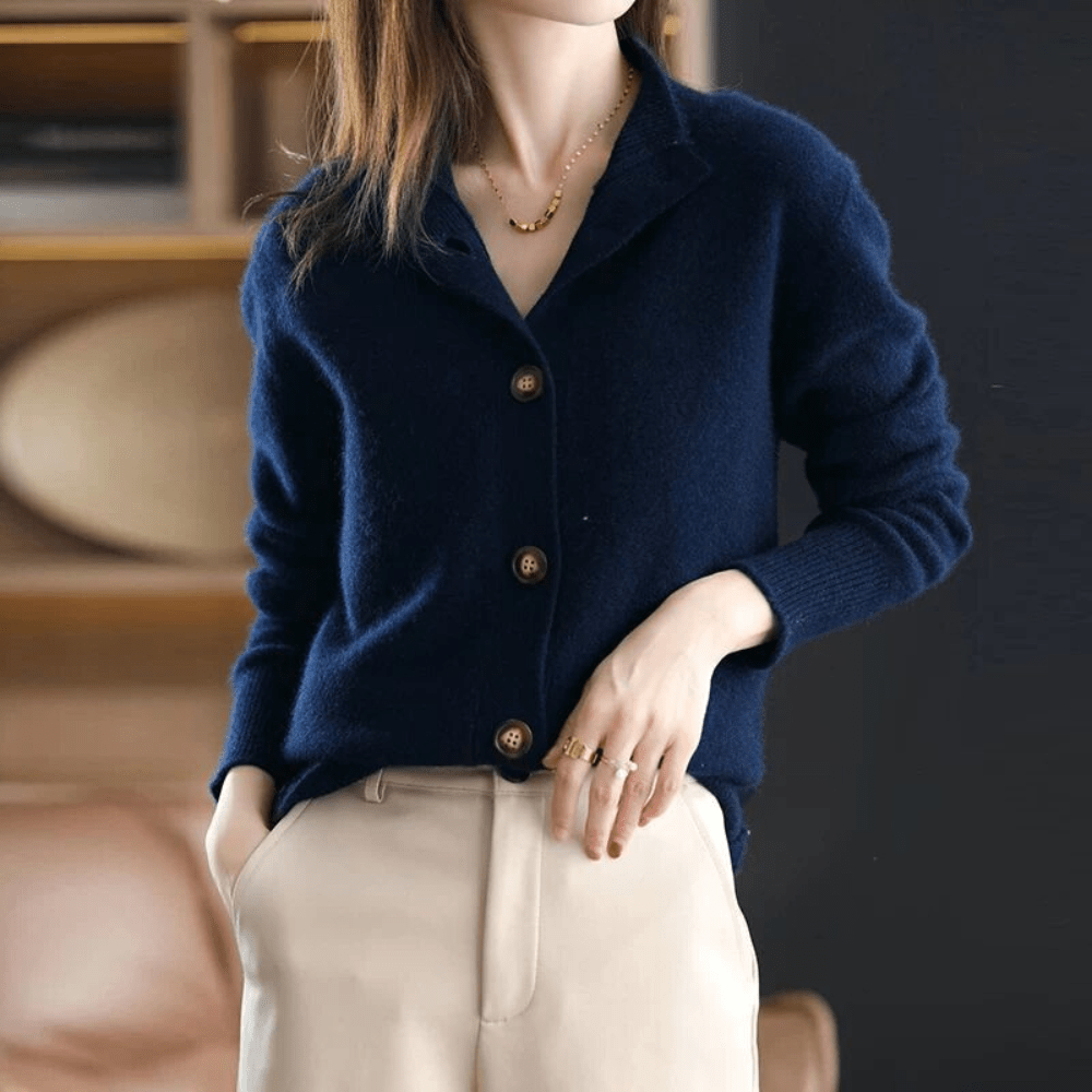 Ellie™ | Cashmere Knitted Cardigan