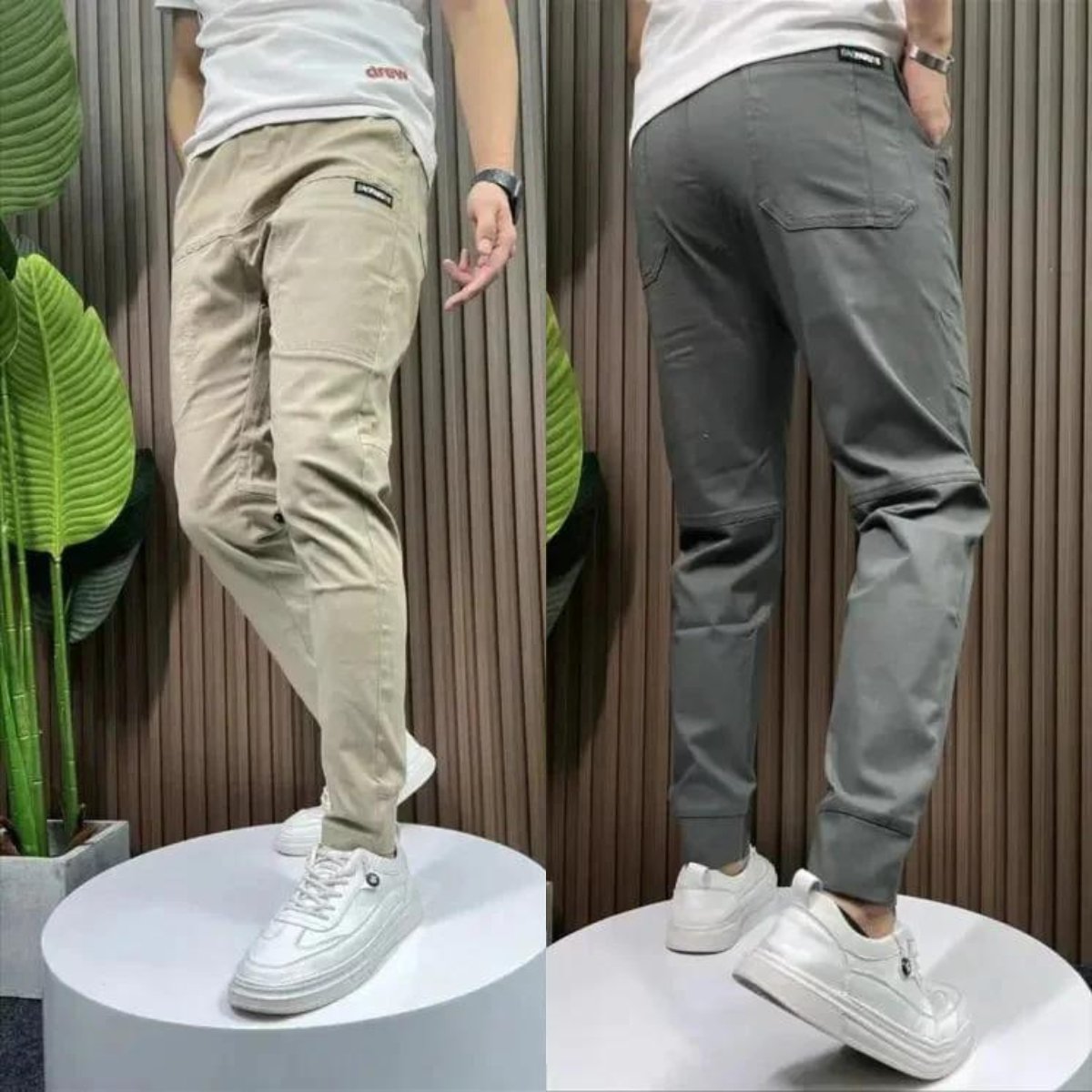 Ivo Skinny Cargo Trousers with Stretch | 1+1 FREE