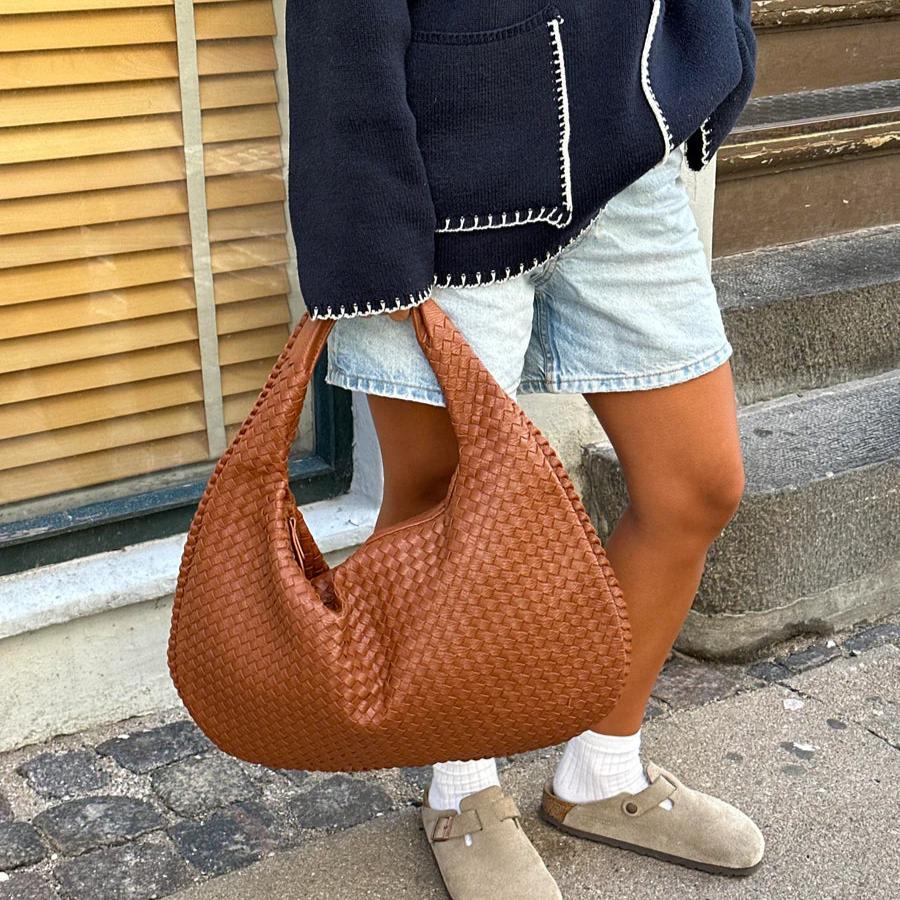 WeaveStyle™ | Trendy Braided Handbag